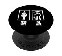 Farming Your Wife Mia Moglie Marito Divertente Contadino PopSockets PopGrip Adesivo