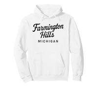 Farmington Hills Michigan 248 Oakland New Southfield Felpa con Cappuccio