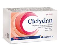 Farmitalia Ciclydan - Integratore per il benessere del ciclo mestruale, 30 compresse
