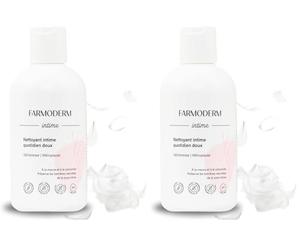 Farmoderm Lavaggio intimo quotidiano per la pelle sensibile, secca e in menopausa - ph bilanciato lavaggio femminile per le donne - calmante, decongestionante e organico - per le donne - 300ml