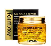 Farmstay 24K Gold & Peptide Perfect Ampoule Cream crema idratante anti-age 80 ml