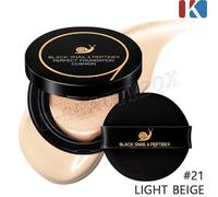 FARMSTAY Black Snail & Peptide 9 Perfect Foundation Cushion 15g #21 Light Beige