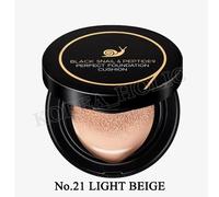 FARMSTAY Black Snail & Peptide 9 Perfect Foundation Cushion 15g #21 Light Beige