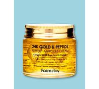 Farmstay 24K Gold & Peptide Perfect Ampoule Cream crema idratante anti-age 80 ml