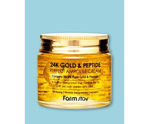 Farmstay Crema viso 24K Gold & Peptide Perfect Ampoule Cream - 80 ml