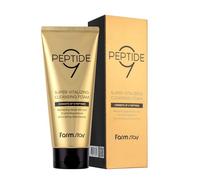 FARMSTAY Peptide 9 Super Vitalizing Cleansing Foam 180 ml detergente per la c...