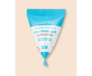 Farmstay Scrub viso con soda e acido ialuronico Baking Powder Scrub per pori all'acido ialuronico - 7 g * 25 pz