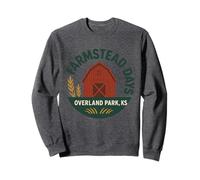 Farmstead Days Maglietta Overland Park KS Red Barn Graphic Felpa