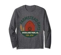 Farmstead Days Maglietta Overland Park KS Red Barn Graphic Maglia a Manica