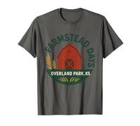 Farmstead Days Maglietta Overland Park KS Red Barn Graphic Maglietta