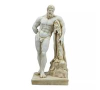 Farnese Ercole Eracle Greco Cast Marble Statue Museo Copia 25 cm