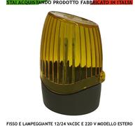 FARO 12 LED LAMPEGGIANTE O LUCE FISSA ANTENNA ALIMENTAZIONE 12/24 VAC/DC 220 V