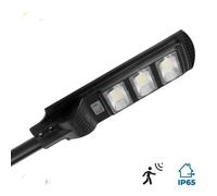 Faro 150 led pannello solare sensore movimento crepuscolare 90W stradale + palo