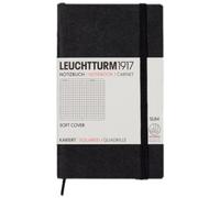 Faro 1917 305477 taccuino Pocket (A6), Soft Cover, 121 pagine A quadretti nero -