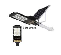 FARO 240W LAMPIONE 432 LED SMD CON PANNELLO SOLARE CREPUSCOLARE IP66 TELECOMANDO