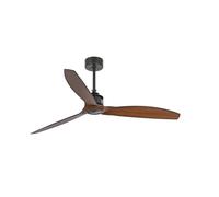 Faro 33395 - JUST FAN Ventilatore da soffitto nero/legno con motore DC