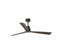 FARO BARCELONA Ventilatore Nassau, DC, 3 pale, marrone scuro FARO BARCELONA