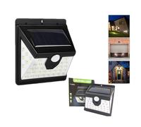 FARO 40 LED CON PANNELLO SOLARE E SENSORE DI MOVIMENTO FARETTO CREPUSCOLARE