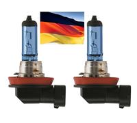 Faro A Basso Raggio Di Luce Flosser MegaBlue H11 55W Due Lampadine Di Ricambio
