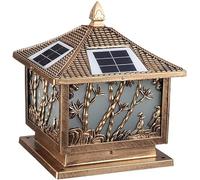 Faro a Colonna a energia Solare a LED, Luce a Colonna, Luce da Parete for Esterni, Luce a pilastro for Porta, Luce da Giardino for Esterni Impermeabile, Luce da Giardino for Villa, plafoniera