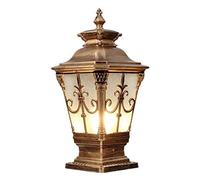 Faro a Colonna da Giardino per Esterni LED Palo per Ponte Tappo per Recinzione Luce per Paesaggio Lampada per Recinzione per palo Luci Lampada da Prato in Vetro Impermeabile Villa Giardino Paesaggio