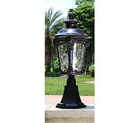 Faro a Colonna Impermeabile Europeo Lampada da Giardino per Esterno Villa Porta da Parete Lampada da Parete per Esterni Lampada da pilastro per Balcone Cortile Lampione Stradale Vintage
