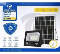 FARO A LED 500W CON PANNELLO SOLARE RISPARMIO ENERGETICO IP66 TELECOMANDO