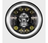 Faro A LED A Forma Di Teschio DRL 7'' Per Royal Enfield Classic Reborn 350cc