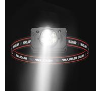 Faro a LED, Faro Ricaricabile, Faro da Campeggio USB per Esterni, Lampade da Viaggio a Lunga Distanza a LED impermeabili portatili per adulti Campeggio, Escursionismo, Arrampicata