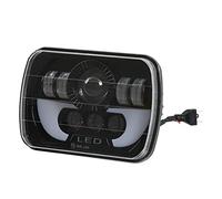 Faro a LED quadrato, faro rettangolare per moto ad alta luminosità per auto