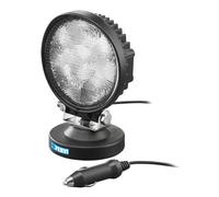 Faro a led tondo 12-24v con base magnetica x auto 6 x 3w Fervi 0713/18