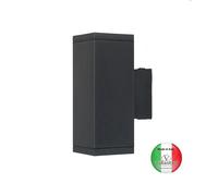 Faro a parete moderno luce in giù da esterno in alluminio Bali PF176-1 Italy