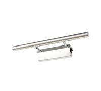 Faro A Specchio A LED In Acciaio Inox For Bagno, Luce Da Parete, Moderno Con Lente E Interruttore On/off Illuminazione Stabile(Warm white,3W 25cm)