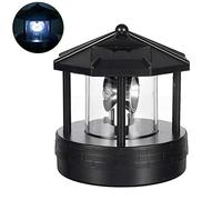 Faro Ad Energia Solare, Lampada Rotante a LED Impermeabile Ad Energia Solare per la Decorazione Esterna del Giardino (Come mostrato)