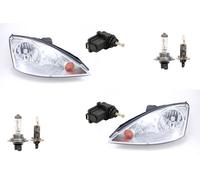 Faro Adatto A per Ford Focus Klarglas-Chrom Sx. Re Con H7 H1 + Attuatore