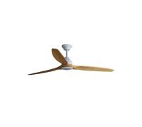 Faro ALO Ventilatore da soffitto DC grande bianco in legno Cct 6 velocità