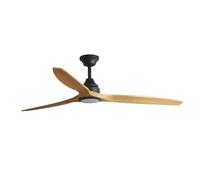 Faro ALO Ventilatore da soffitto DC grande in legno nero Cct 6 velocità