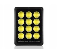 Faro alogeno a LED da 600W COB per esterni, sopra garage, edifici, IP65