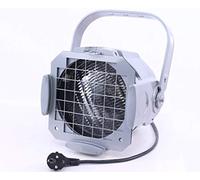 Faro alogeno Argento 600 W per illuminazione flaechige, incl. 4 lenti - Illuminazione per Fiera luce di posizione, Fiera Stand, Faro per esposizione, illuminazione ingegneria Stand espositivi
