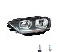 Faro Alogeno Destro H7 Nero Per VW Golf Sportsvan Inclusi Lampadine