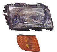 Faro Alogeno Destro Per Audi 100 4A C4 12.90-07.94 H4 Con Indicatori