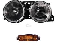 Faro Alogeno Destro Per BMW 3 E30 09.82-03.92 H1/H1 Con Indicatori W8W
