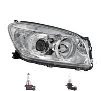 Faro Alogeno Destro Per Toyota RAV4 01.09-> H11/HB3 Con Motore