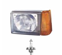 Faro Alogeno Destro R2 (BILUX) Per Fiat Panda Van Inclusi Lampadine