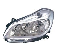 Faro Alogeno Fari Anteriori Sinistro H7/H7 Cromato Per Renault Clio III