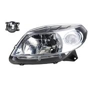 Faro Alogeno Fronte Adatto A per Dacia Sandero 06/08- H4 SX+ Fendinebbia