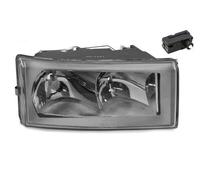 Faro Alogeno Fronte Adatto A per Iveco Quotidiano II H7 H1 Destra M.Servomotore
