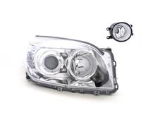 Faro Alogeno Fronte Adatto A per Toyota Rav4 XA3 05-08 HB3 Destra + Nebbia