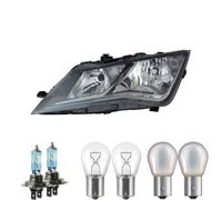 Faro Alogeno Sinistro H7 Nero Per Seat Leon SC ST Inclusi Lampadine