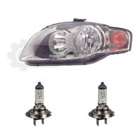 Faro Alogeno Sinistro Per Audi A4 10.04 - 11.07 H7/H7 Con Motore